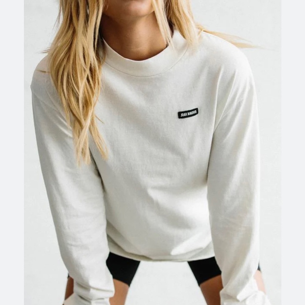 Joah Brown Logo Long-sleeve Tee
